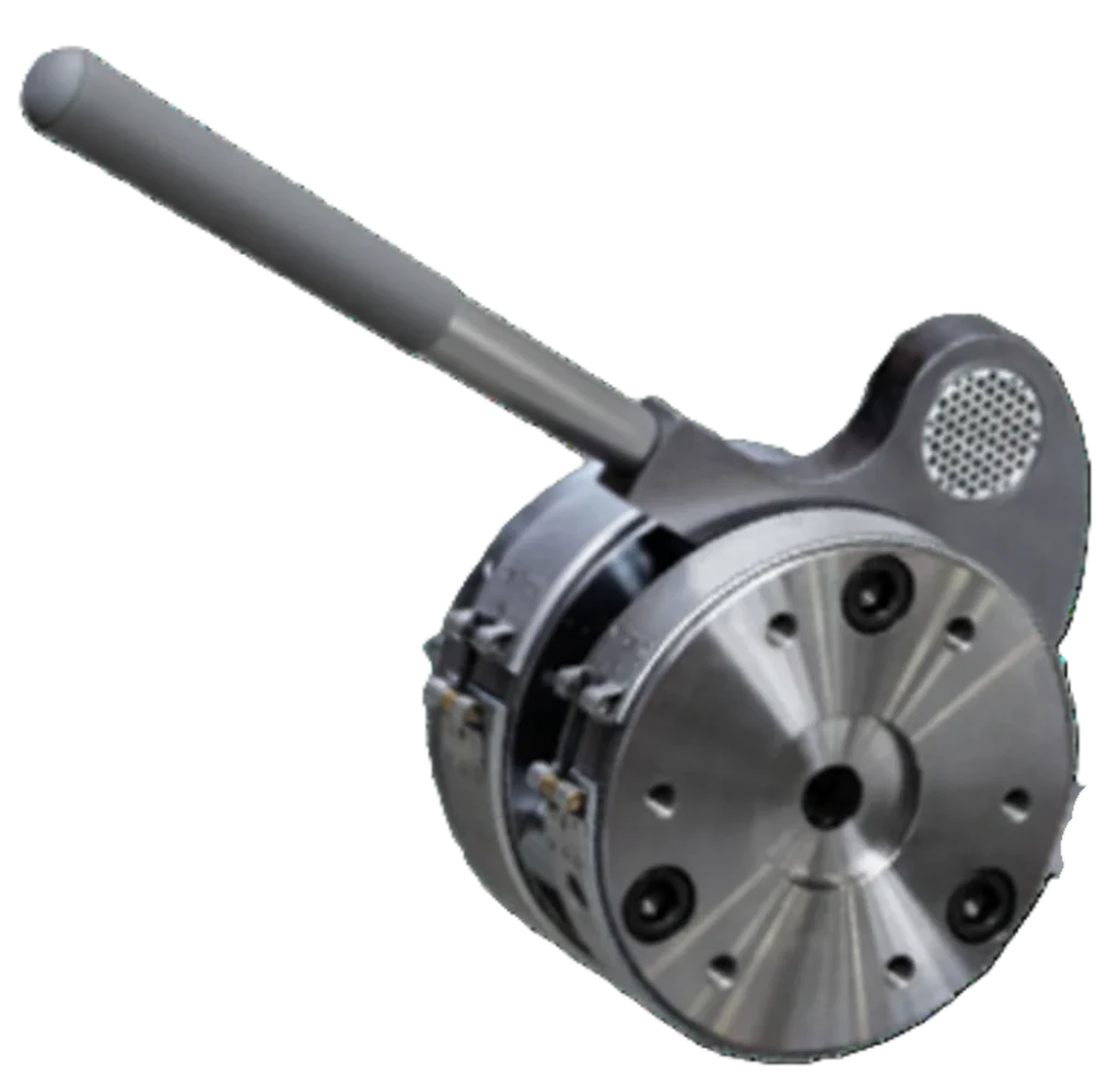 SCM 80 manual melt screen changer for the Green REC recycling extruder