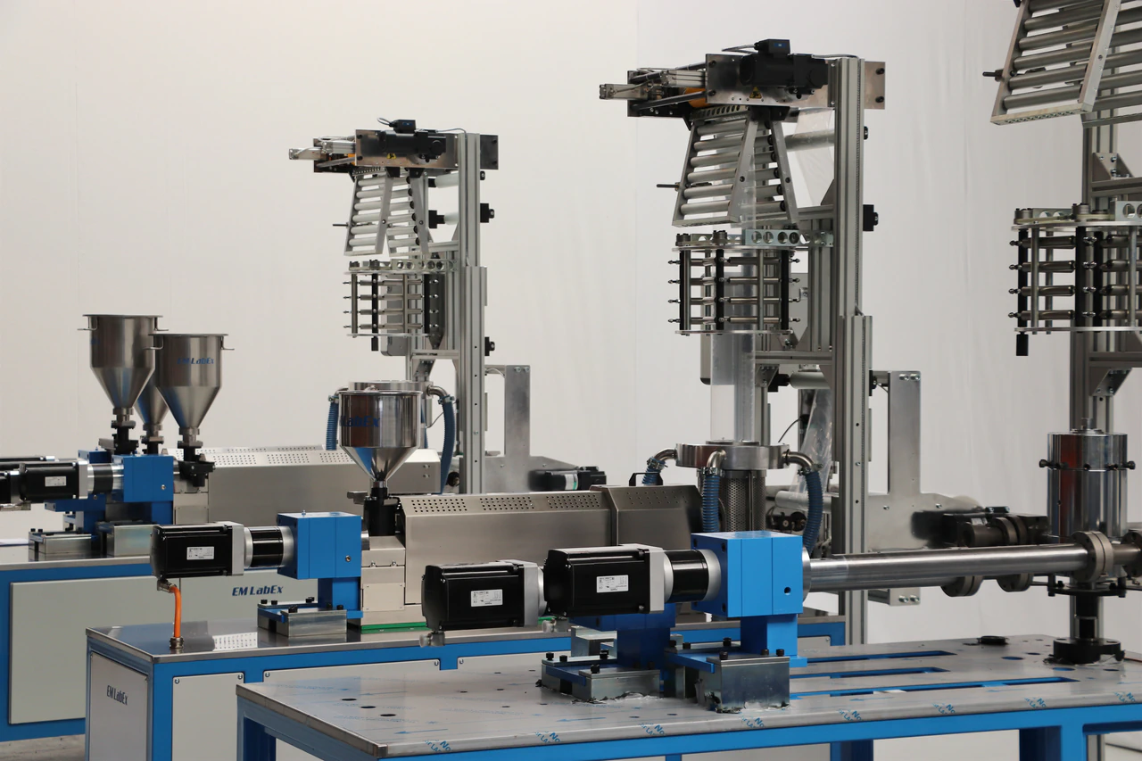 LabEx laboratory extruders under construction at Green Extrusion Technology in Denmark