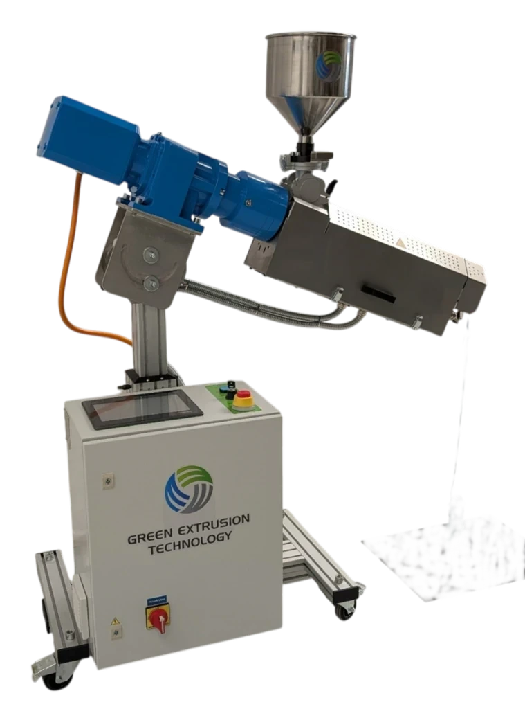MULTI-X compact extruder positioned at an adjustable working angle