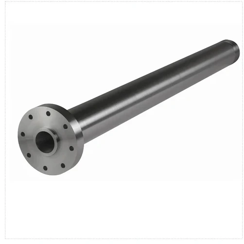 Extruder barrel with mounting flange