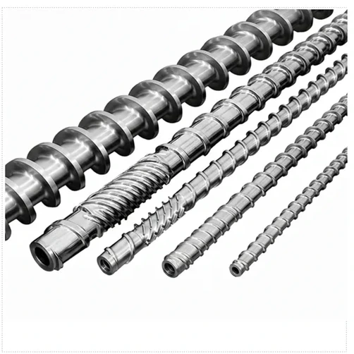 Set of extruder screws in different diameters and geometries