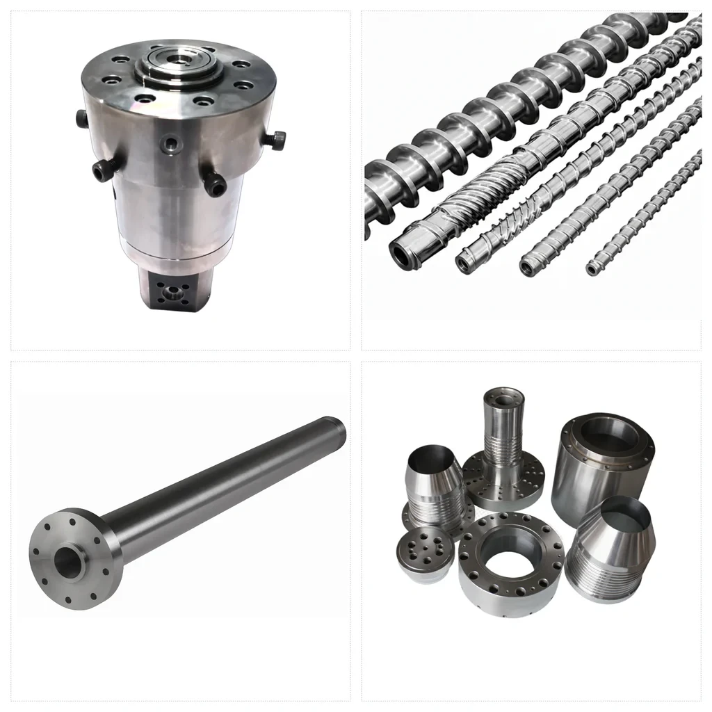 Die heads, screws, barrels and extrusion tooling overview