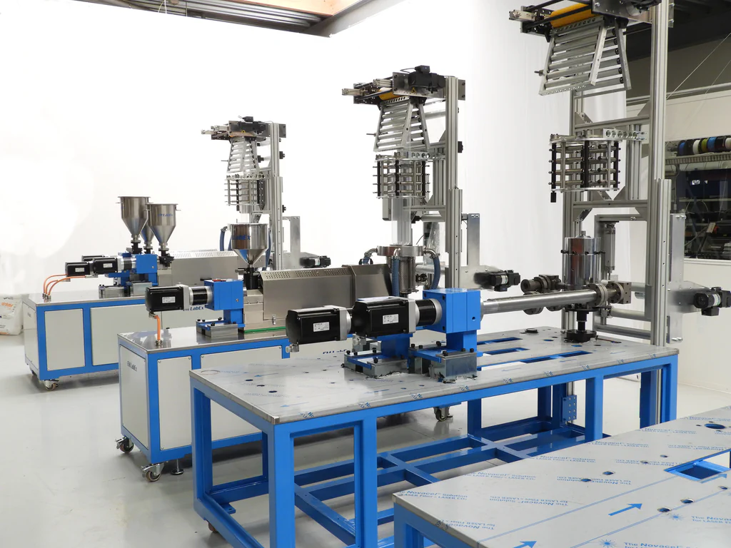 Green Extrusion Technology production area in Denmark with laboratory extrusion lines under construction