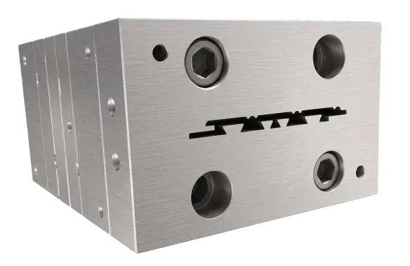 Custom extrusion die head for laboratory pipe, tube and profile lines