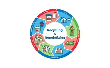Green Extrusion Technology recycling and repelletizing equipment for production scrap