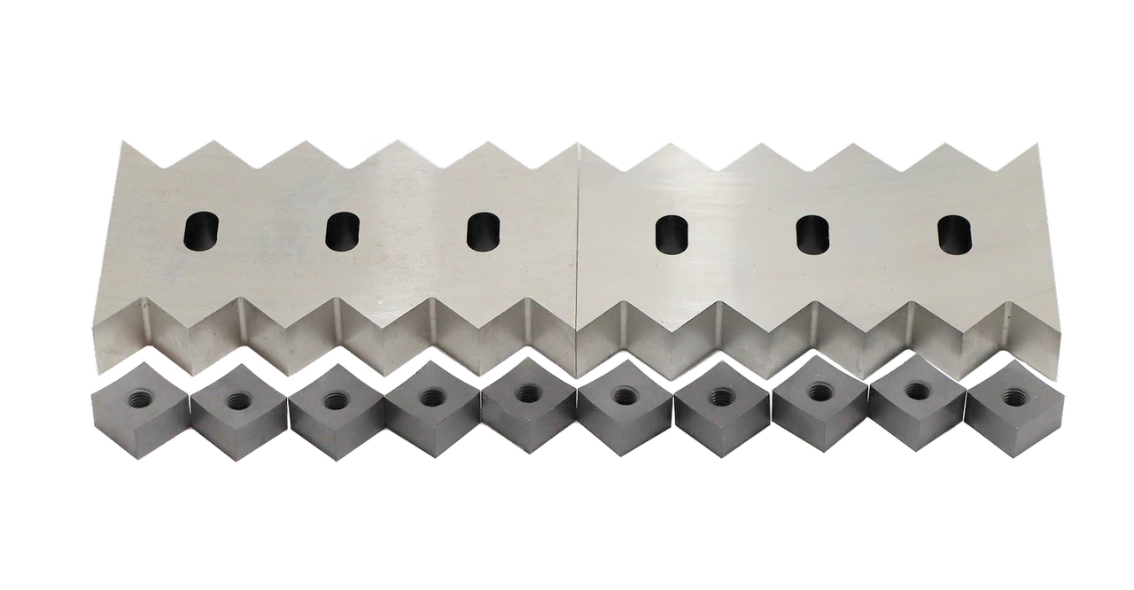 Replacement knives for shredders and granulators